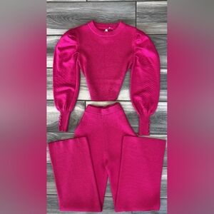 Ping Women's Pink Knit Set